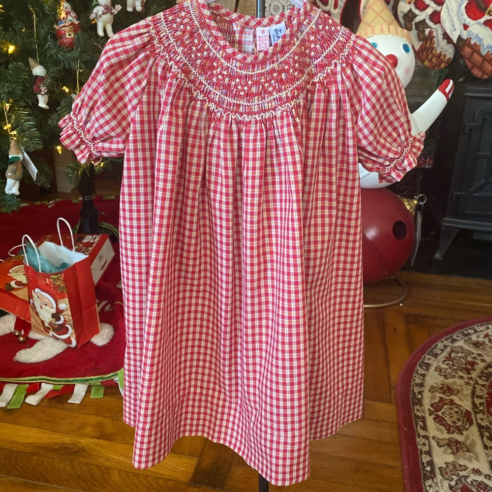 Orient Expressed Inc Smocked Toddler Girls Dress size 3 - Picture 5 of 16